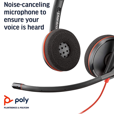 poly wired headphones